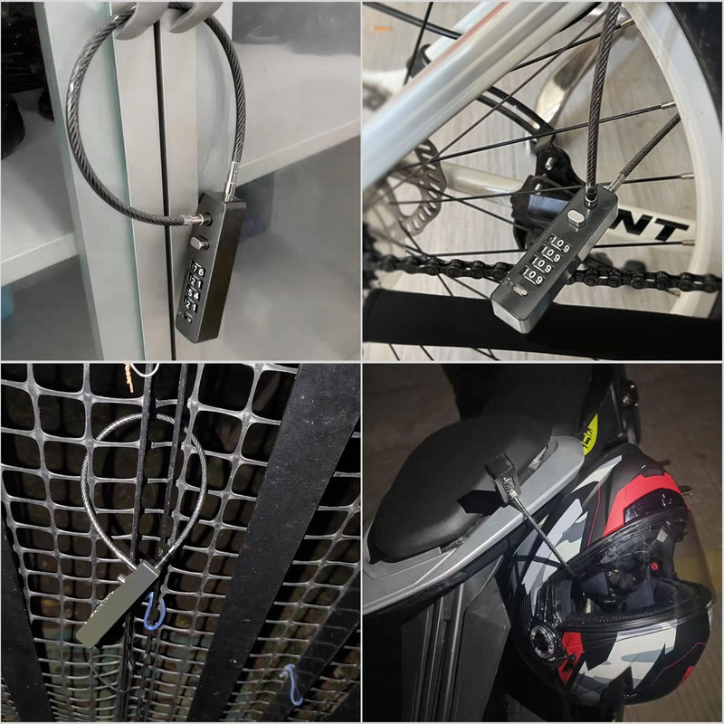 Outdoor Fence Gate Lock Locker - Bike, Cable Chain, Combination