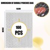 EVADOW 100Pack 15cmx20cm Bubble Out Bags Bubble Pouches Wrap Cushioning