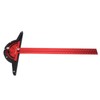 Woodworkers Edge Ruler Aluminum Alloy Red Black Adjustable Angle T