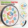 12" Educational Wall Clock, Colorful Time Teaching Analog Clock