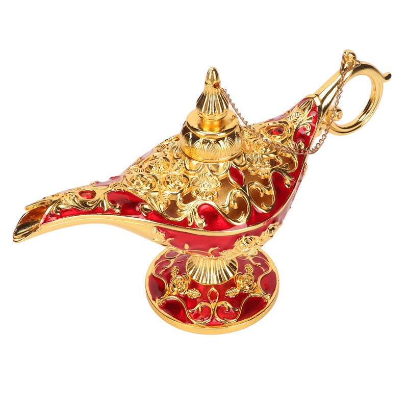 Magic Genie Lamp Exquisite Colorfast Eye Catching Alloy Embossed Pattern