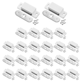 24 Pcs Single Magnetic Catch Kitchen Cabinet Magnets Heavy Duty 15lb Cabinet Magnetic Catch Zinc Cupboard Door Magnets Window Drawer Latch Closet Closing Closures