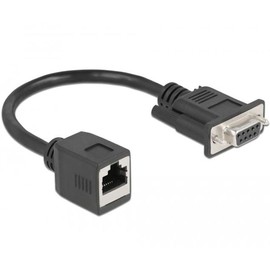 Delock Serial RS-232/422/485 DB9 Female to RJ45 Female Adapter