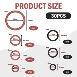 Sealing Rings Set Sanitary Gardena, Sealing Rings Rubber Seal, O Rings Seal Set Shower Head, Seal Set Sanitary, O Rings Assortment, Seals, Flat Seal, Oring Set, Sealing Rings (30)