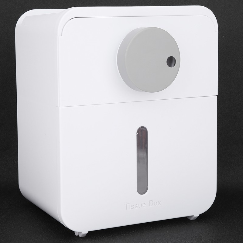 Waterproof WallMounted Toilet Roll Paper Rack Holder with Top Shelf