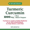 Nature's Bounty Turmeric Curcumin 1000mg Plus Black Pepper, 90 Capsules