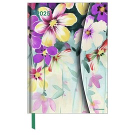 N NEUMANNVERLAGE - Flower Fantasy 2025 Diary, 16 x 22 cm, Pocket Calendar with Magnetic Closure and Ribbon Bookmark, Pocket for Business Card, Annual and ... International Calendar: Magneto Diary