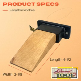 JEWEL TOOL Bench Mounted Pin Anvil Vise | Durable Cast Iron Base & Smooth Wooden Surface | Ideal for Jewelry Crafting | Dimensions: 5⅜" (13.7 cm) x 3¾" (9.5 cm)