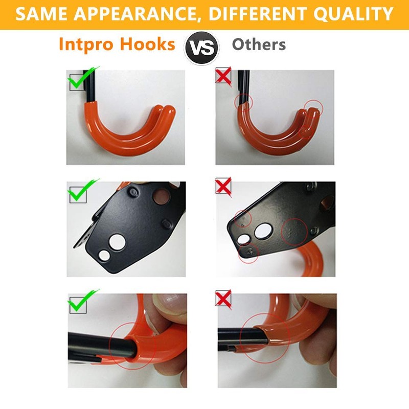 Intpro 12pack Steel Garage Storage Utility Double Hooks Organizer Heavy