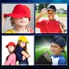 HiFEN® Unisex Kids 5 Panel Pre-Curved Plain Adjustable Baseball Cap