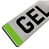 Slimline Green Zero Emissions - Electric Vehicle Number Plate Domed