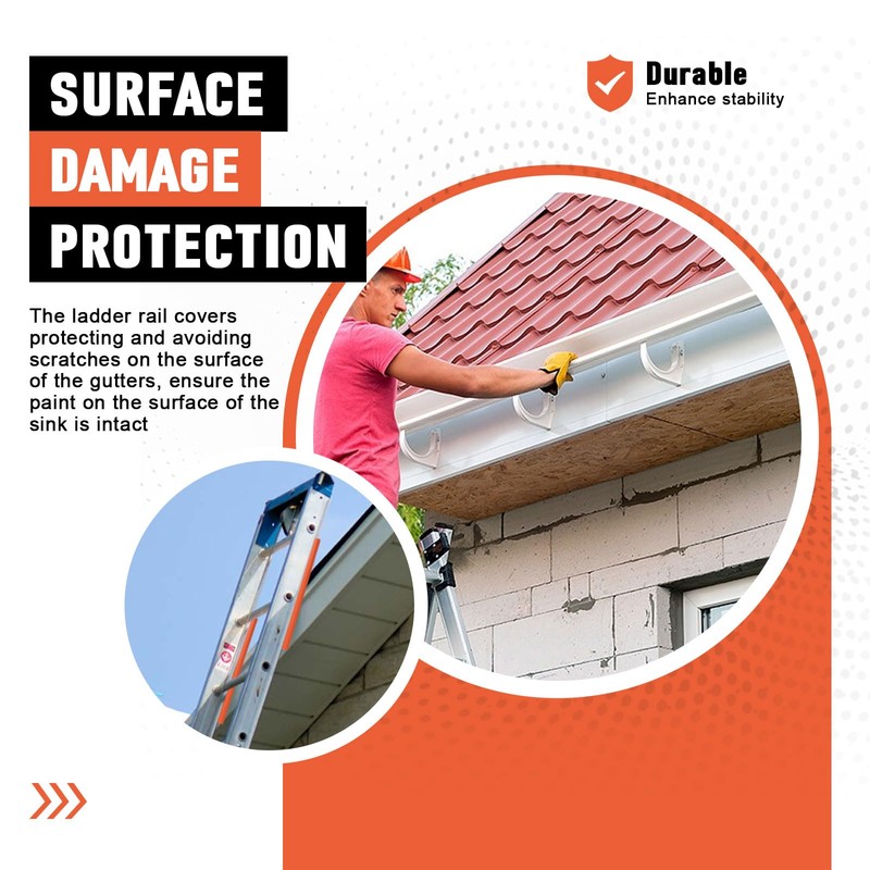 Ladder Stabilizer, Rail Ladder Covers for Gutters & Roof, Ladder