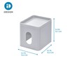 iDesign Cade Facial Tissue Box Cover, Boutique Box Bathroom Holder