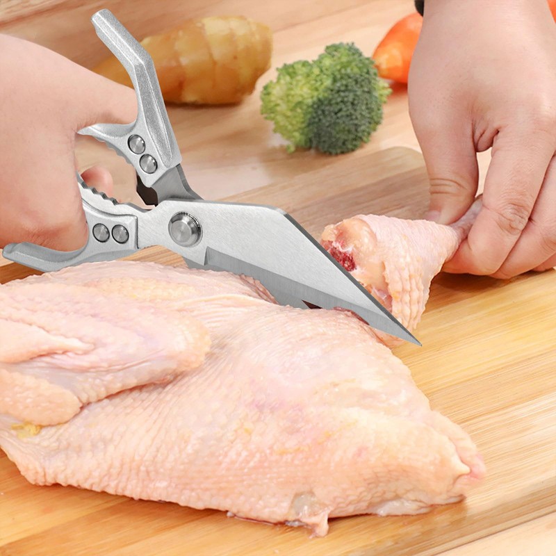 Multifunctional Kitchen Scissors Heavy Duty, Stainless Steel Sharp Scissors for