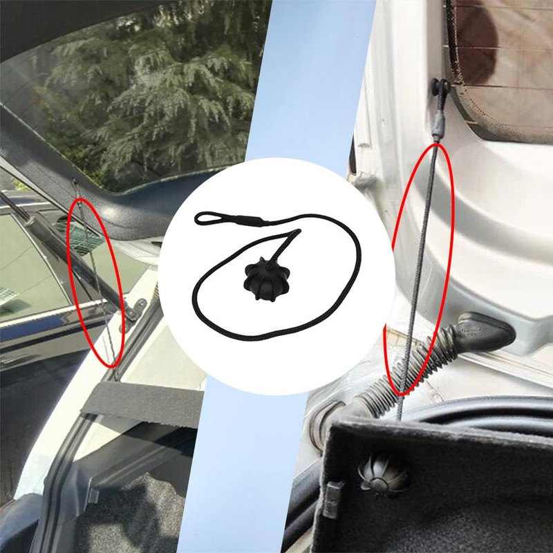 HAOBO Rear Parcel Shelf String, Tonneau Cover Strap Cord, Rear