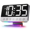 Odokee Digital Alarm Clocks for Bedrooms: Large Bold Number 5