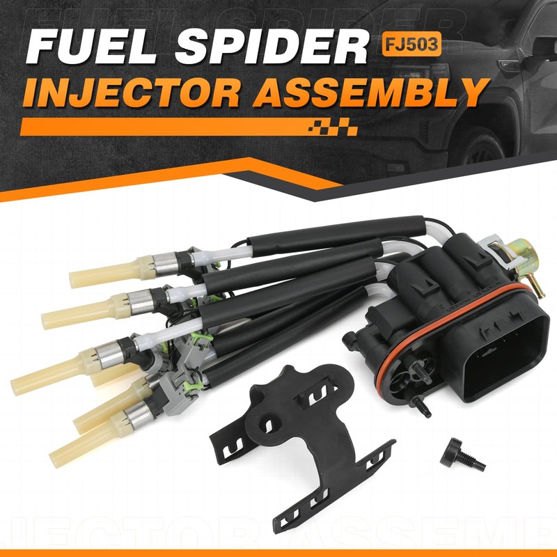 FJ503 Fuel Injector Assembly w/Bracket Compatible with Chevy Blazer S10