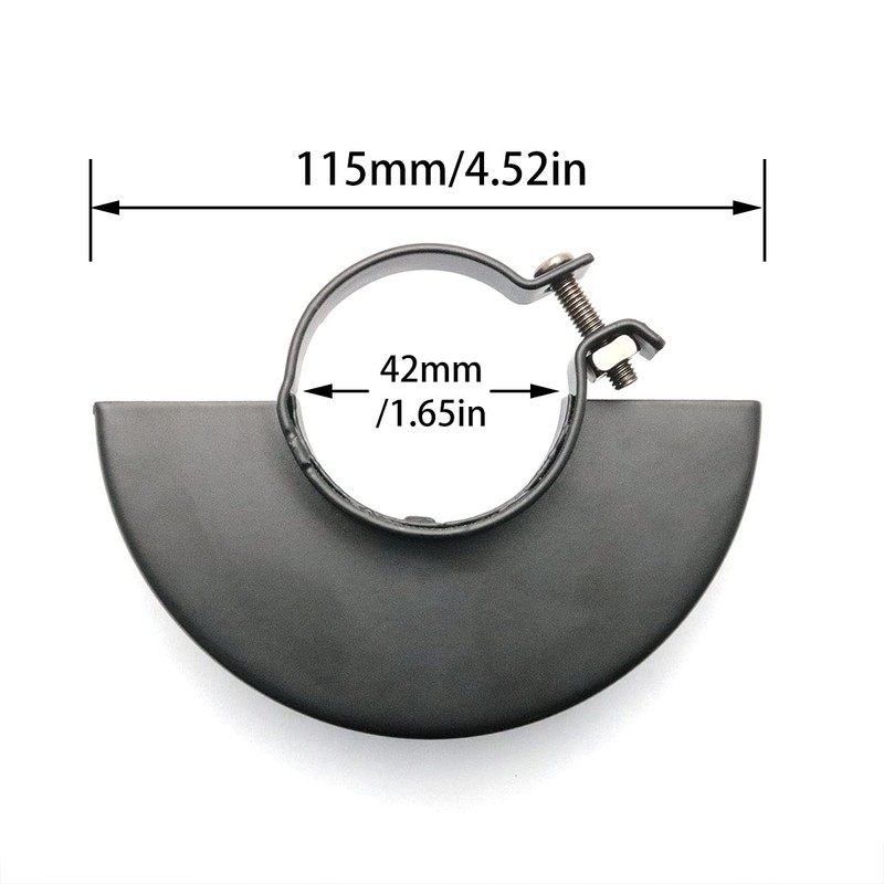 DGHAOP 4.3inch Black Adjustable Metal 100 Type Angle Grinder Shield
