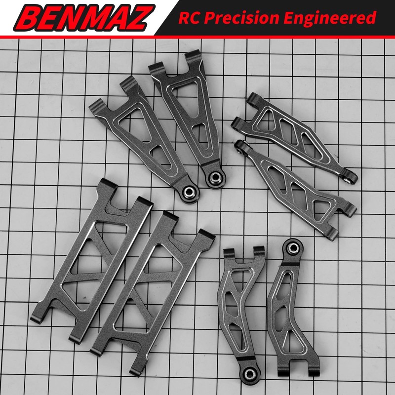 Aluminum Alloy Front & Rear Suspension Arms Set for Arrma