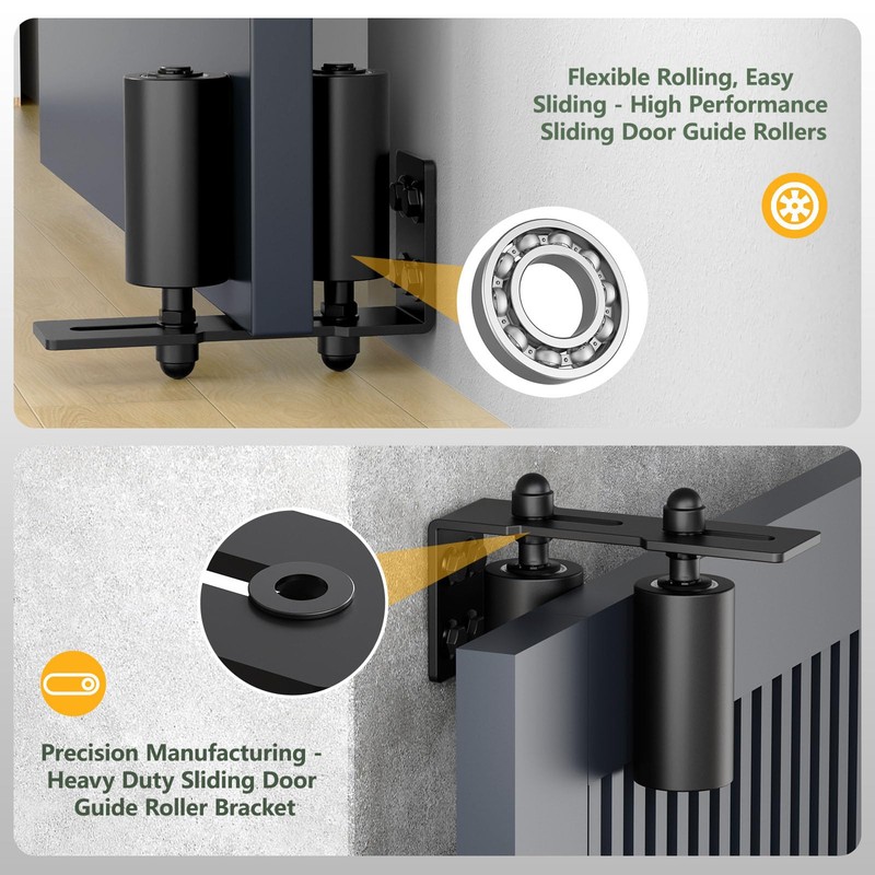 Anobeyi Adjustable Sliding Gate Roller Hardware Kit - Heavy Duty