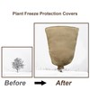 Svepndic 2PCS 47''x40'' Reusable Warm Burlap Winter Plant Cover Bags