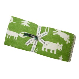 Clippan KP-60 Blanket Throw Cotton, Blush Organic Cotton, Forest, Northern Europe, 27.6 x 35.4 inches (70 x 90 cm)