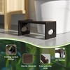 ROMGUAR CRAFT 7 Inch Bamboo Toilet Stool, Foldable Poop Stool,
