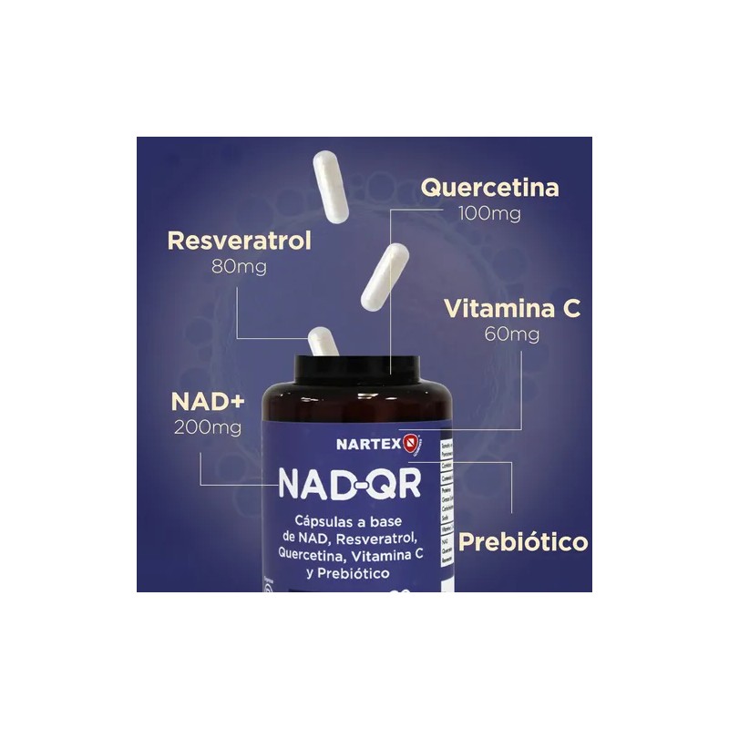Nad+ | Quercetina Y Resveratrol 60 Caps Suplemento 3 Pack