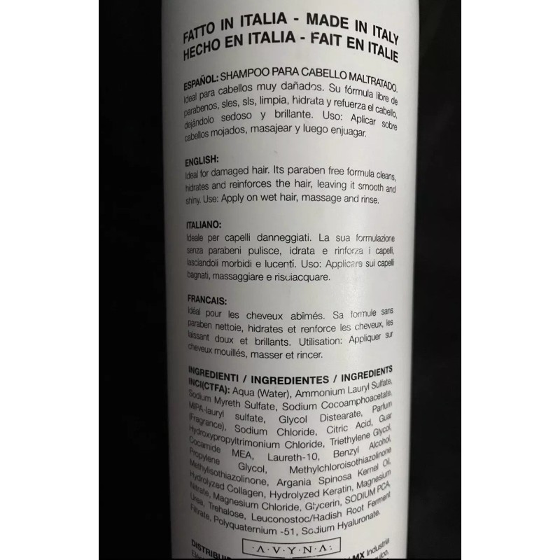 AVYNA 3pc blunde - Shampoo, Maschera, & Ricostruttore Ialuronico 1