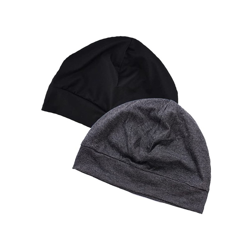 Headshion Cotton Skull Caps for Men Women,4-Pack Lightweight Beanie Sleep