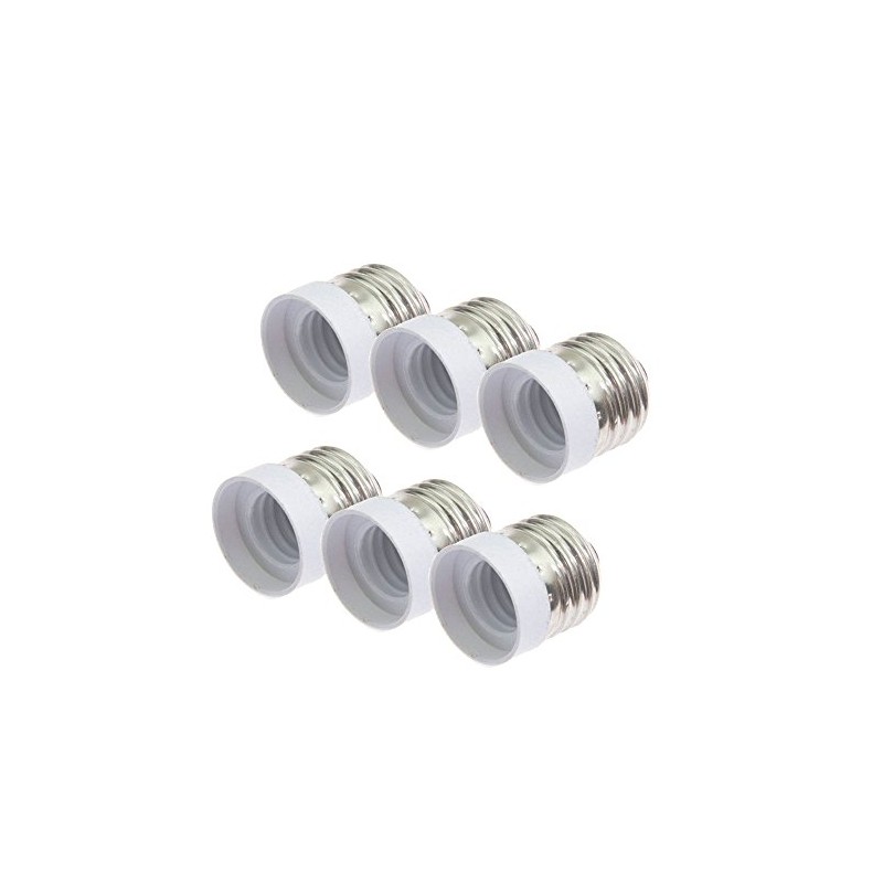 (6-Pack) SpiritLED E26 E27 to E17 Socket Adapter,Standard Medium Screw