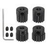 HARFINGTON 48P Hardened Pinion Motor Gear Set 4pcs 13T 14T