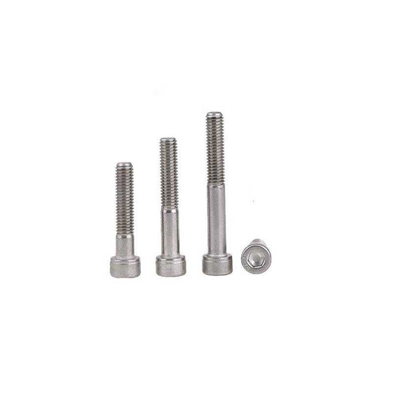 2Pcs Hex Socket Cap Head Screws Stainless Steel Hexagonal Head