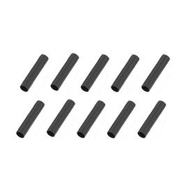 Shoelace Repair Black Aglet Tips 10pcs