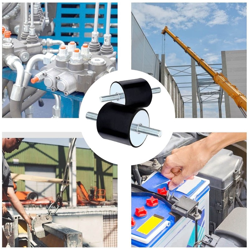 Rubber Mounts M8 x 23 Anti-Vibration Insulator Insulation Shock Absorption