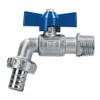 Foset LLE-130L, Llave de esfera con maneral corto, latón, 130gr,