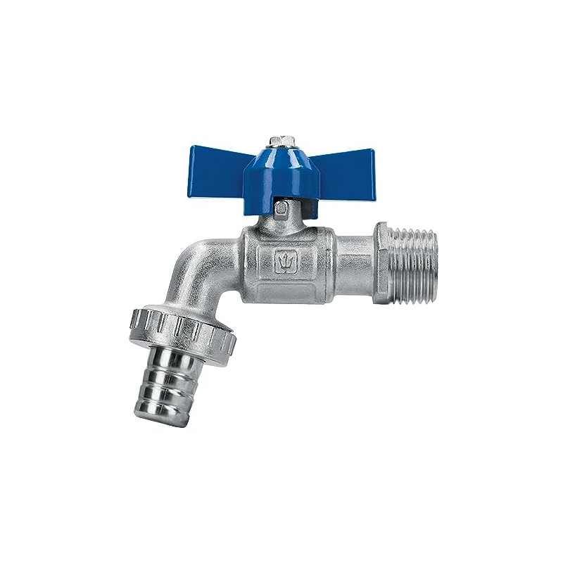 Foset LLE-130L, Llave de esfera con maneral corto, latón, 130gr,