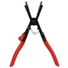 Hose Clamp Plier Metal Textured Jaws Short Handle Extended Elbow
