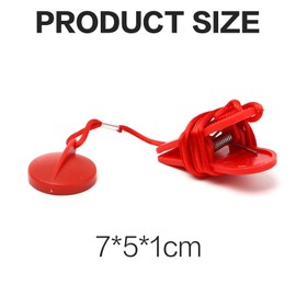 Safety Key Treadmill,Treadmill Emergency Stop Universal Magnet Safety Key Magnet Security Lock Running Machine Emergency Stop for Most Treadmills Red 3.1cm