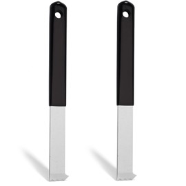 Lyreh 2pcs Paver Puller Tool, 8.9x0.79 Inch Heavy Duty Carbon Steel Paver Extractor Tool with Scraper Micro Teeth & Gripper Slots for Garden Lawn Yard Brick and Block Replacement