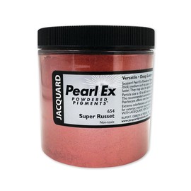 Jacquard Pearl Ex Pigment Powder 4oz Super Russet - Loose Mica Powder for Epoxy Resin, Watercolors, Calligraphy Ink & Clay - Epoxy Pigment Powder - Epoxy Resin Color