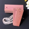 6 Pieces Cedar Hang Ups Natural Cedar Blocks Rectangle Ceder