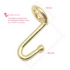 KOOBAY Clothes Hanger 72Pcs Connector Hooks Gold Metal Outfit Hangers
