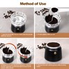 DITOSH Moka Pot Dosing Funnel Transparent Mocha Dispenser Precise Volume
