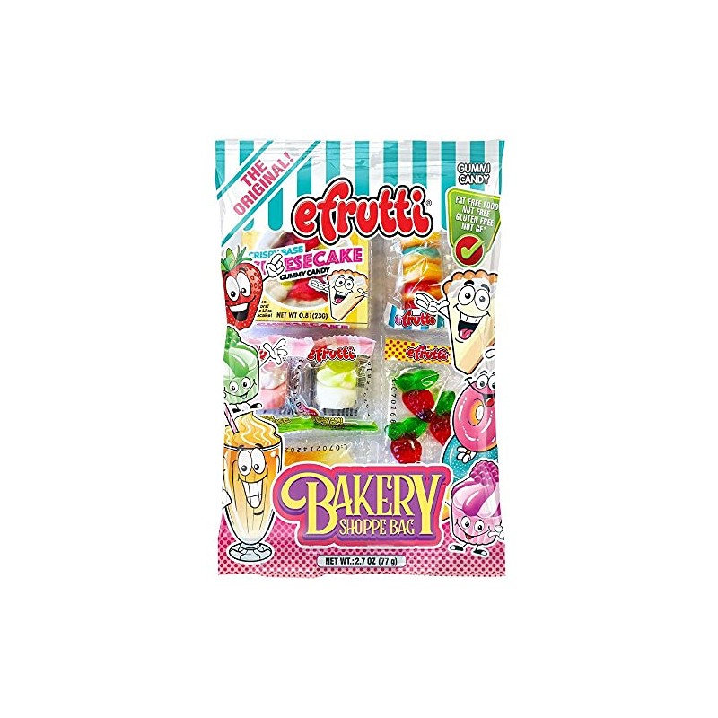 Efrutti Bakery Shoppe Bag Gummy Candy, 2.7 Ounce - 12