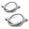 Pair of Flexible Pipes for Bathroom/Kitchen/Toilet Taps British Standard Pipe