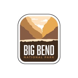 Vagabond Heart Big Bend National Park Sticker - Weatherproof Vinyl Souvenir Decal