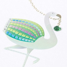 Papyrus Any Occasion Embellished Greeting Cards - with Coordinating Envelope and Gold Envelope Seal (Fancy Flamingo with Gem Blank Card)