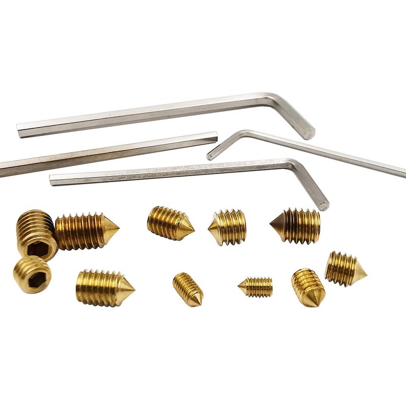 Brass M3 M4 M5 M6 Hex Socket Set Screws Assortment