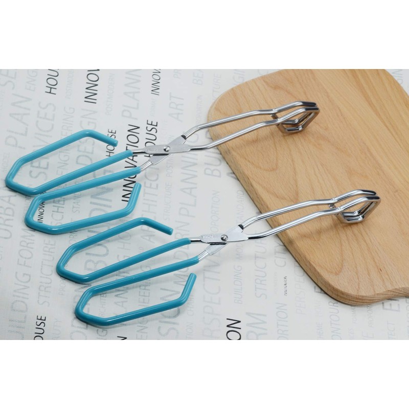 HINMAY Scissor Cooking Tongs 11-Inch Stainless Steel Scissor Style Tongs,